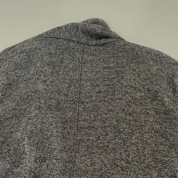 Bass Cardigan Sweater Dark Grey & Black Open Front Cotton Blend Women’s sz Large - Picture 15 of 16